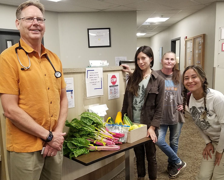 Organic Farm Team delivers Fresh Vegetables for Native Elders